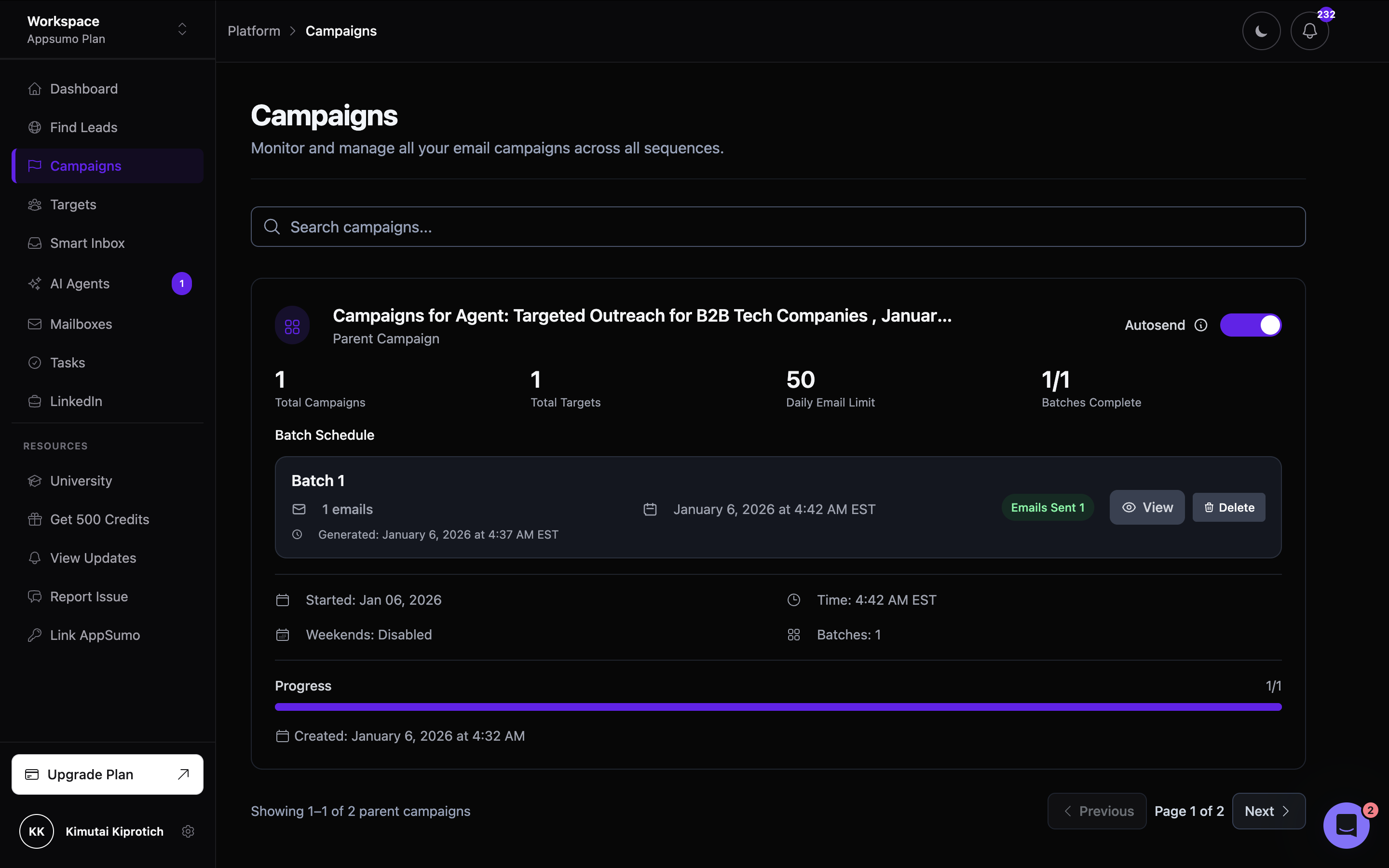 nexuscale Campaign Results